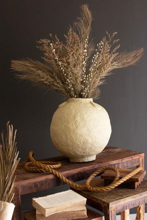 Kalalou Paper Mache Urn - 15 Small