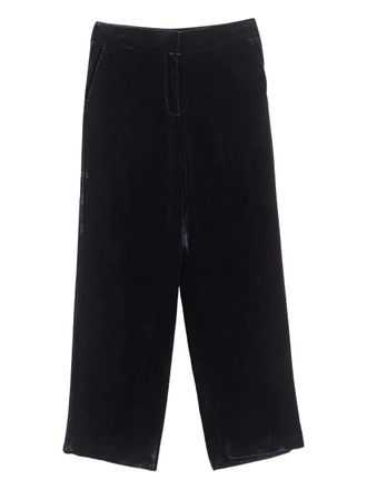 Chinti and Parker velvet trousers - women - Viscose/Nylon - LL - Black