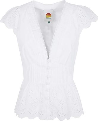 Farm Rio Blouses - Dames - Blouses - Wit - S - Overhemden