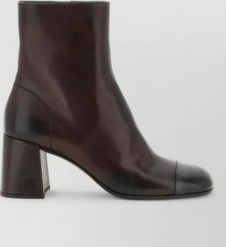 Miu Miu leather ankle boots