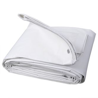 Woltu B&acirc;che De Protection En Poly&eacute;thyl&egrave;ne Woltu, B&acirc;che Dext&eacute;rieur, Couverture De Bateau, 180g/m2, 6x8 M, Blanc