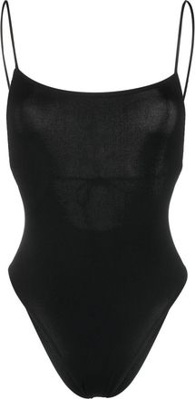 Lido Veintiquattro fine-ribbed swimming suit - women - Spandex/Elastane/Polyamide - M - Black