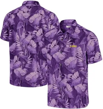 Tommy Bahama Mens Tommy Bahama Purple LSU Tigers Coast Nuevo Fronds Button-Up Shirt at Nordstrom, Size Large
