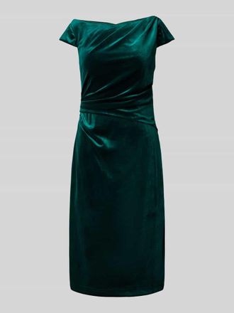 Luxuar Luxuar Knielanges Cocktailkleid mit U-Boot-Ausschnitt in Dunkelgruen, Gr&ouml;&szlig;e 36