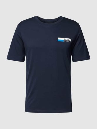 Jack & Jones Jack & Jones T-Shirt mit Label-Print Modell CORP in Royal, Größe XXL