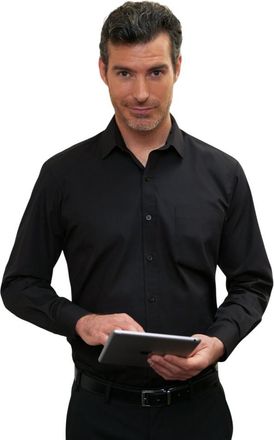 Brook Taverner Heren Juno Shirt Met Lange Mouwen (Zwart)