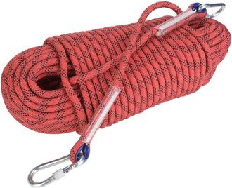 OEM Cuerda De Escape Para Escalada Al Aire Libre De 30 M, 12 Mm De Di&aacute;metro, Cuerda De Seguridad Para Supervivencia (roja)