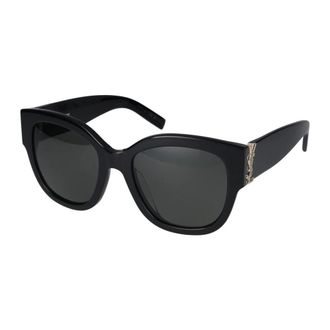Saint Laurent SLM 95 Sunglasses - female - Saint Laurent - Sunglasses - Black - 56 MM - Accessories