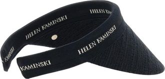Helen Kaminski Carter Visor - Dames - Petten - Zwart - ONE Size - Katoen - Accessoires