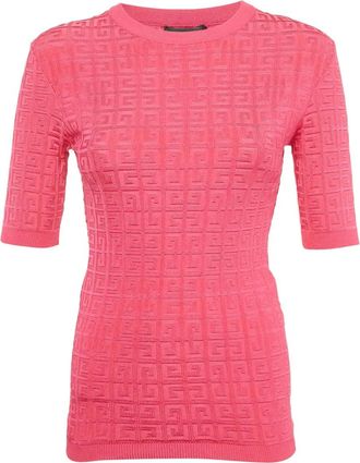 Givenchy Top met monogram - Roze