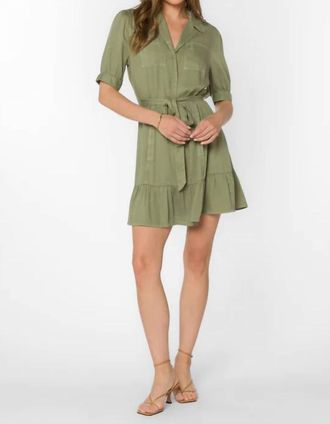 Velvet Heart Belva Mini Dress In Olive