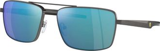 Ferrari Fz 5001 Zonnebril - Heren - Zonnebrillen - Grijs - 60 MM - Accessoires