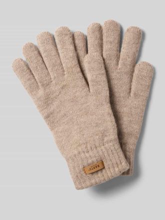 Barts Handschuhe mit Label-Patch Modell Witzia in Hellbraun, Gr&ouml;&szlig;e 1