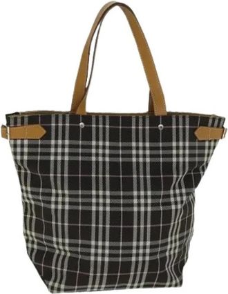 Burberry Pre-owned Vintage Tote Bag - Dames - Vintage Shopper - Zwart - ONE Size - Nylon - Vintage