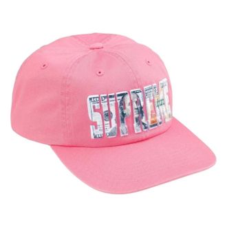 SUPREME SS26 Embroidered Money Logo 6-Panel Pink SUP-SS26-1003-PNK