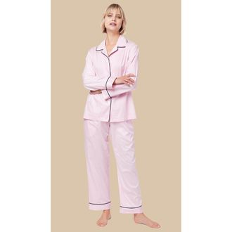 The Cats Pajamas Luxe Pima Pajama Print Set in Denmark at Nordstrom, Size X-Large