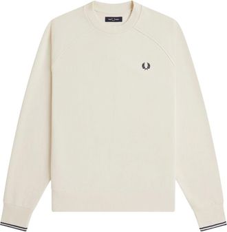 Fred Perry Heren, Sweatshirts & Hoodies, Beige, Maat: XL Katoen