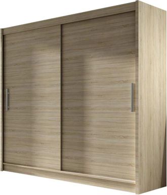 Mirjan24 Mobilier1 - Armario Closico 100, Roble Sonoma, 215x180x58cm, Puertas De Armario: Correderas, N&uacute;mero De Estantes: 0