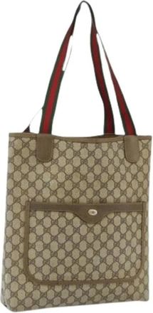 Gucci Pre-owned Tote Bags, female, Beige, Size: ONE SIZE Pre-owned Vintage Tote Bag
