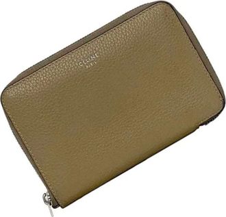 Celine Pre-owned Wallets, female, Beige, Size: ONE SIZE Pre-owned Leather Wallet