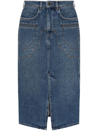 Isabel Marant Britt denim rok - Blauw