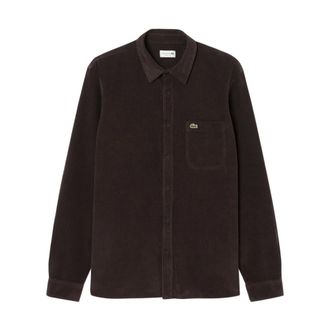 Lacoste Corduroy Casual Shirt Brown