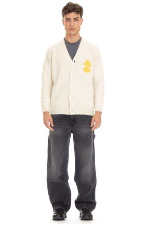 Autry Jacquard Wool-Alpaca Cardigan