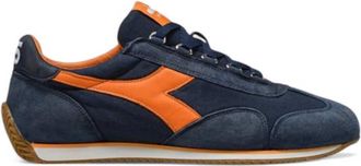 Diadora Canvas Stone Wash Sneaker Model - Heren - Sneakers - Blauw - 39 EU - Leer - Schoenen