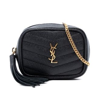 Saint Laurent Pre-owned Saint Laurent Baby Matelasse Grain De Poudre Monogram Lou Camera Bag BRS657495A.0121