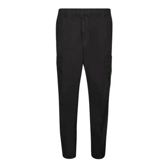 Stone Island Broeken, Heren, Zwart, W36, Parachute Cargo Broek