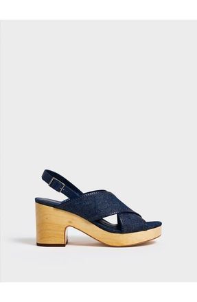 Marion Parke Avery Platform | Denim in Navy Denim at Nordstrom, Size 38.5