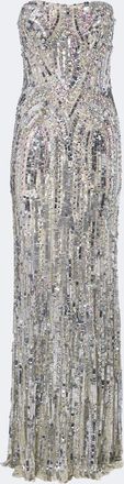 Jenny Packham Euphoria embellished bustier gown