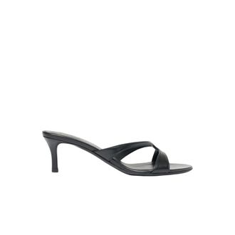 Scarosso Schoenen, Dames, Zwart, 37 EU, Leer, Pauli Kitten Heel Sandalen