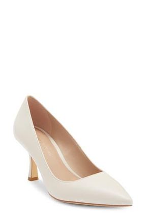 Stuart Weitzman Isla Leather Pump in Chalk at Nordstrom Rack, Size 10.5