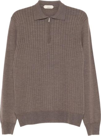 Aur&eacute;lien Maglione con zip - Grigio