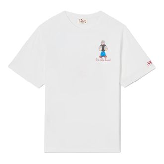 MC2 Saint Barth T-Shirts, male, White, Size: XL Portofino T-Shirt