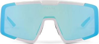 Prada Occhiali da sole geometrici - Bianco