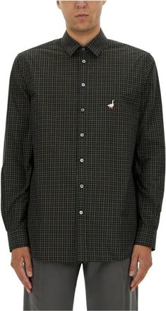 Moschino Camisa con bordado de ganso - Shirts - Hombre - Multicolor - M