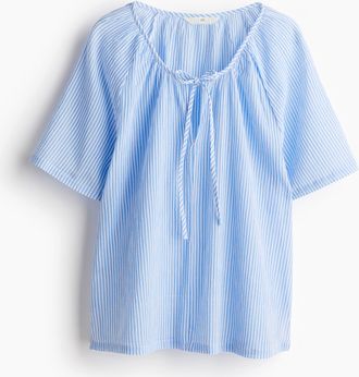 H&M Bluse mit Raglanärmeln - Blue