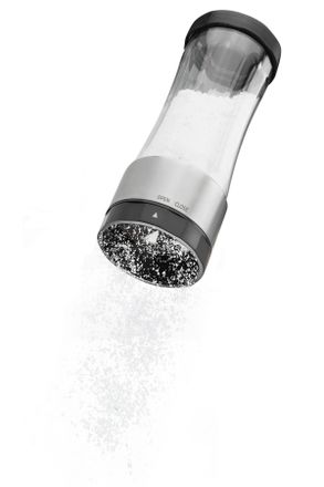 GEFU Puderzuckerstreuer, Schwarz, Silberfarben, Metall, Kunststoff, 19.5 cm, Küchenzubehör, Vorratsbehälter, Zuckerdosen