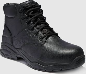 Skechers Mens Elton Steel Toe Leather Work Boot In Black