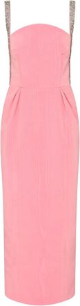 Rebecca Vallance Abito midi Amaro con decorazione - Rosa