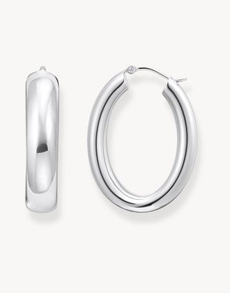 Thomas Sabo Orecchini a cerchio argentati-Argento