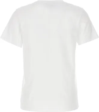 Maison Kitsun&eacute; Logo-Embroidered Fox Patch T-Shirt - White