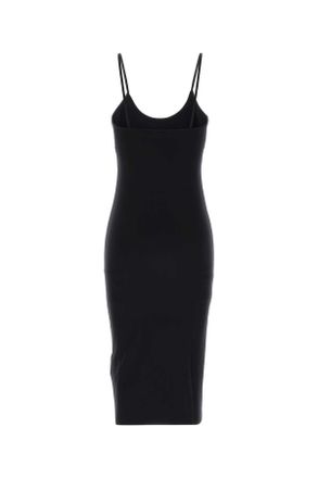 Off-white Womens Stamp Dress Black Nylon Elastane