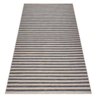 RugsX Rugsx - Alfombra Reversible De Cuerda Sisal Double 29204095 Rayas L&iacute;neas Beige/negro Beige 200x275 Cm