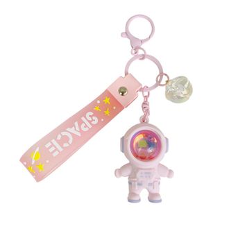 Generic Astronaut Sunset Lamp Keychain Pendant Sunset Lights Projector Keyrings Spaceman Night Light Keychain for Luggage Tags