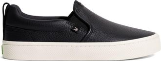 Cariuma leather slip-on sneakers - men - Calf Leather/Rubber/Organic Cotton - 11.5 - Black