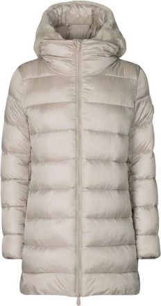 Save The Duck Jassen, Dames, Beige, XS, Nylon, Matilda D40280W Donsjas