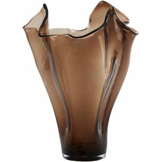 Light & Living Light&living - Vaso De Vidrio Aiora En Marr&oacute;n Oscuro - &Oslash;42x53 Cm